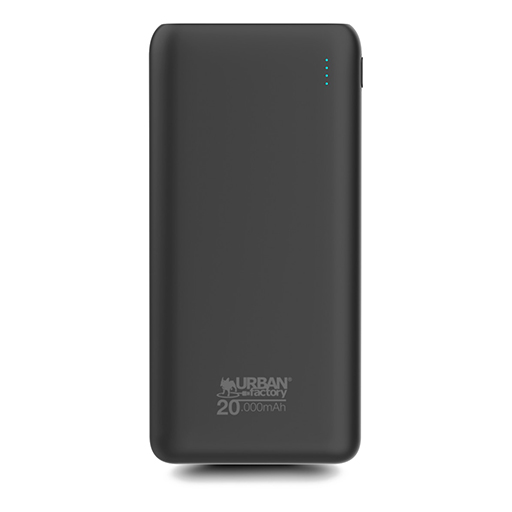Urban Factory UPB25UF Power Bank: 20000 mAh, Battery Technology: Polymer, Black.