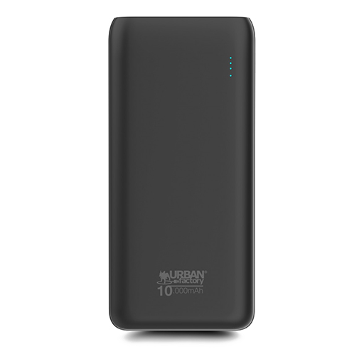 Urban Factory UPB15UF Power Bank: 10000 mAh, Battery Technology: Polymer, Black.