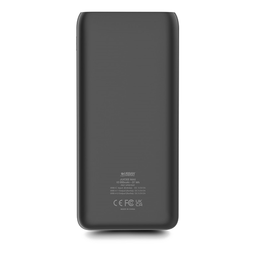 Urban Factory UPB15UF Power Bank: 10000 mAh, Battery Technology: Polymer, Black.