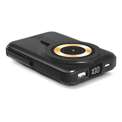 Urban Factory MWP10UF MAGNEE Power: Wireless Magnetic Powerbank 10000 mAh - Charcoal Black