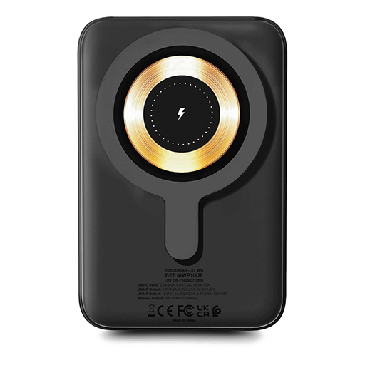 Urban Factory MWP10UF MAGNEE Power: Wireless Magnetic Powerbank 10000 mAh - Charcoal Black