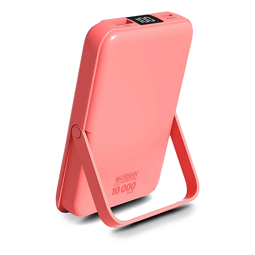 Urban Factory MWP13UF MAGNEE Power: WiFi Magnetic Universal Powerbank 10000 mAh, Sugar Coral