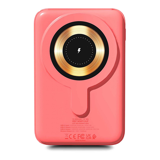 Urban Factory MWP13UF MAGNEE Power: WiFi Magnetic Universal Powerbank 10000 mAh, Sugar Coral