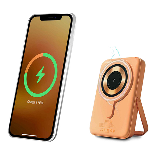 Urban Factory MWP12UF MAGNEE Power: WiFi Magnetic Universal Powerbank 10000 mAh, Apricot Ice