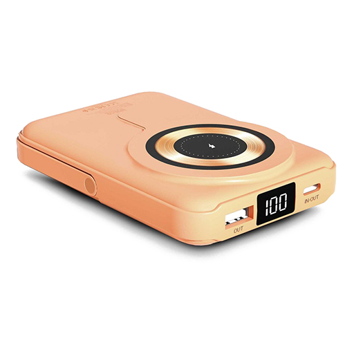 Urban Factory MWP12UF MAGNEE Power: WiFi Magnetic Universal Powerbank 10000 mAh, Apricot Ice