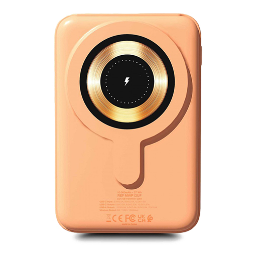 Urban Factory MWP12UF MAGNEE Power: WiFi Magnetic Universal Powerbank 10000 mAh, Apricot Ice