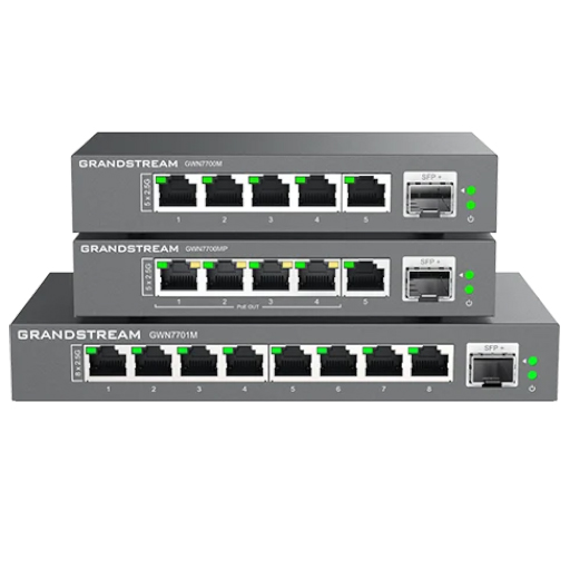 Grandstream GWN7700MP unmanaged multi-Gigabit Network Switch