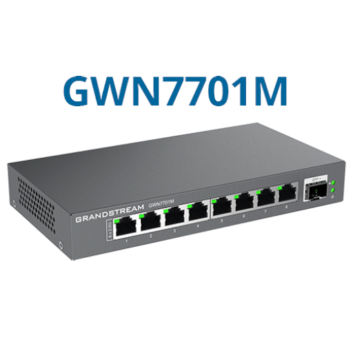 Grandstream GWN7701M UNMANAGED 8X2.5GB + 1XSFP SWITCH