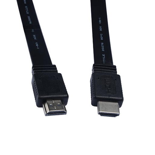 V7 V7HDMI4FL-02M-BK-1E Black Video Cable HDMI Male to HDMI Male 2m 6.6ft