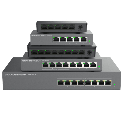 Grandstream GWN7700P UNMANAGED 5-PORT (4 X POE) SWITCH (METAL CASE)
