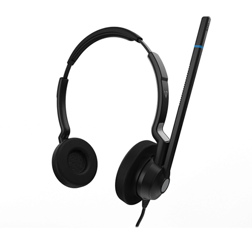 V7 HQ511 Quick Disconnect Call Center Headset, Wired On-ear, Over-the-head Stereo Headset