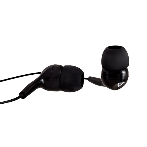 V7 HA105-3EB Wired Stereo Earbud (3.5mm) - Black 