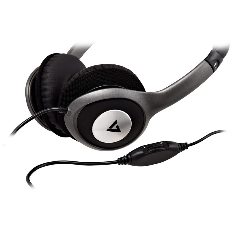 V7 HA520-2EP Wired Over-the-head Binaural Stereo Headphone - Black, Grey