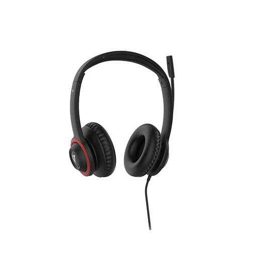 V7 HA530E Safe Sound Education Headset Wired - Black, Red  