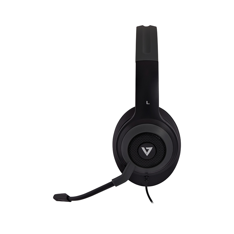 V7 HC701 Premium Wired Over-the-head, Over-the-ear Stereo Headset - Grey 