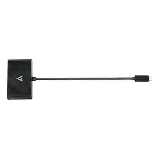 V7 V7UC2A2CHUB-BLK USB Hub - USB Type C - 5 GB/s - Smartphone, Notebook - Black 