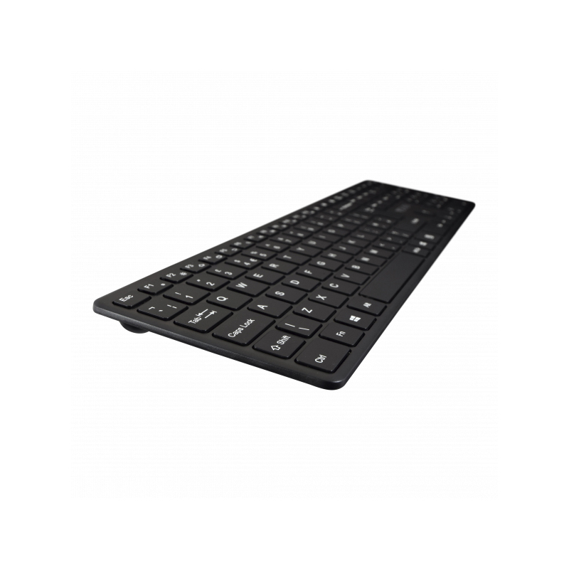 V7 KW550UKBT Keyboard - Wireless - USB Interface - English (UK) - QWERTY Layout - Black