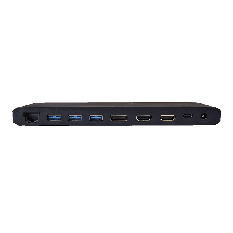 V7 DOCKUCPT3D USB Type C Docking Station - Memory Card Reader - SD - 130 W - Black 