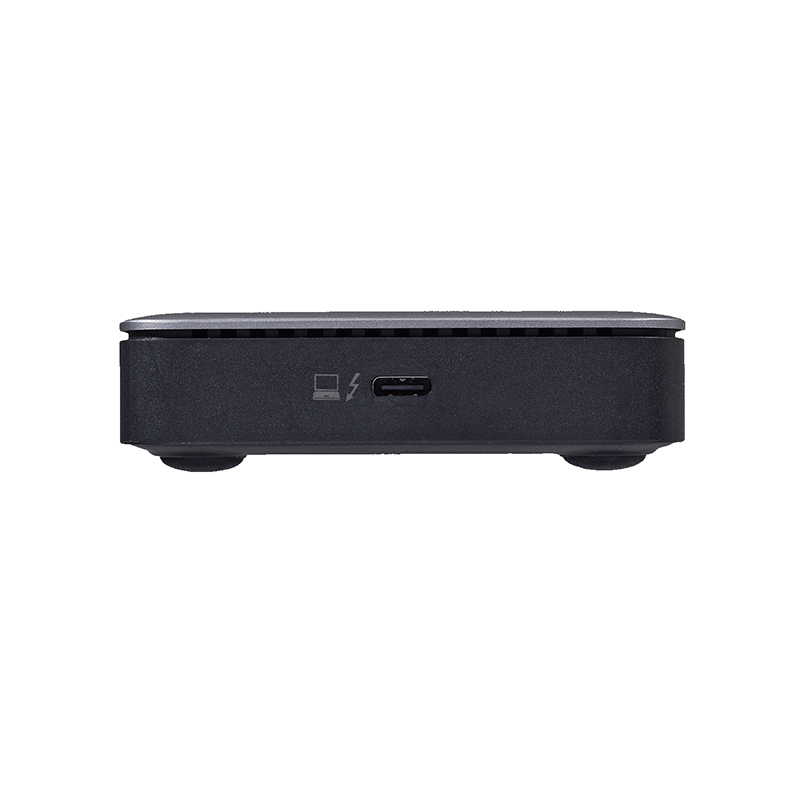 V7 DOCKTB4PT Thunderbolt 4 Docking Station, Charging Capability - Black, Silver