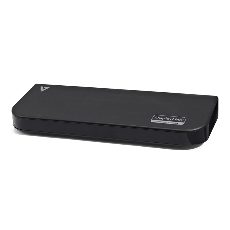 V7 UDDS2 USB 3.0  Dual Docking Station - Black 