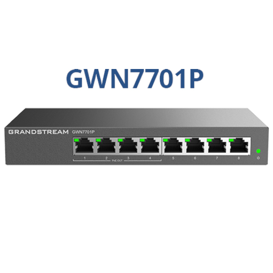 Grandstream GWN7701P UNMANAGED 8-PORT  (4 X POE) SWITCH