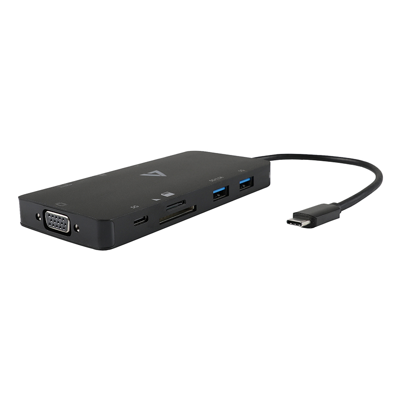 V7 UCMINIDOCK-ALTHV Mini Dock, USB Type C Docking Station for Notebook 