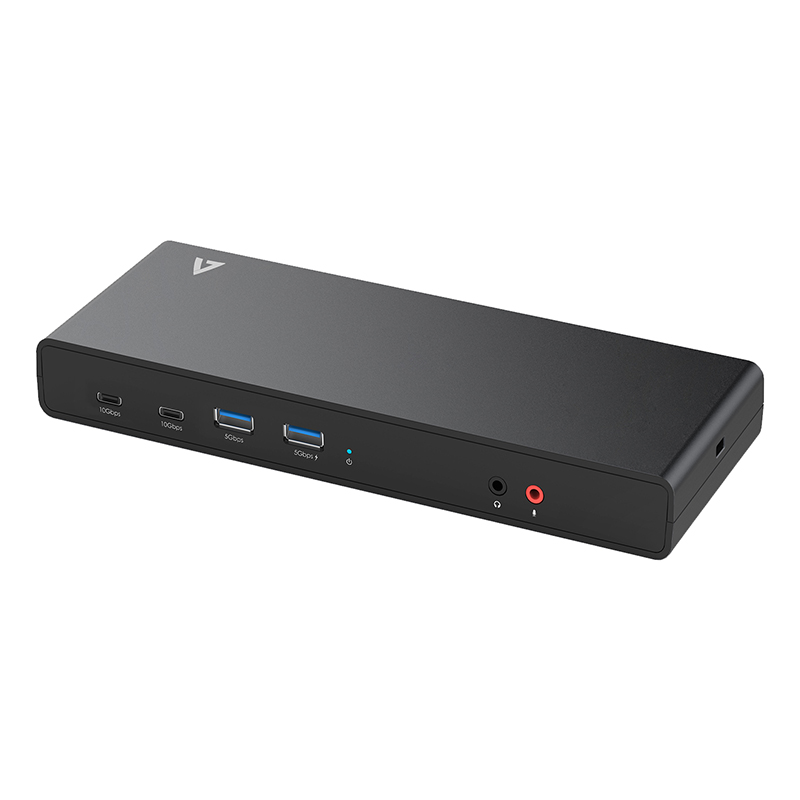 V7 UCDDS2 USB Type C Docking Station for Notebook - Charging Capability - 130 W - Black 