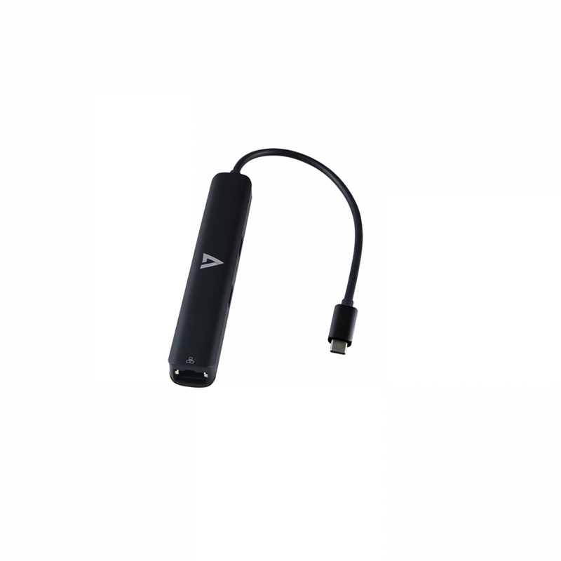 V7 UCMINIDOCK-PT USB Type C Docking Station for Computer - 85 W - Black