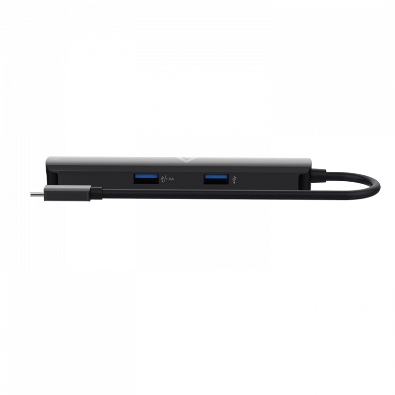 V7 UCMINIDOCK-PT USB Type C Docking Station for Computer - 85 W - Black