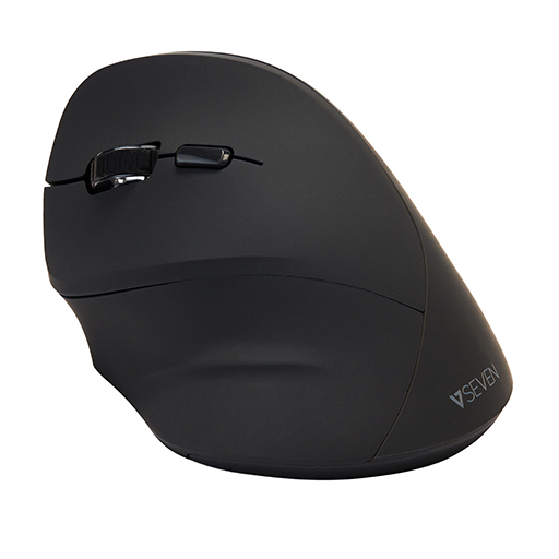 V7 MW400L Mouse - Radio Frequency - USB - Optical - 6 Button(s) - Black 