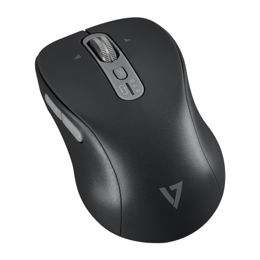 V7 MW600BT Mouse - Bluetooth/Radio Frequency - USB Type C - Optical - 7 Button(s) 