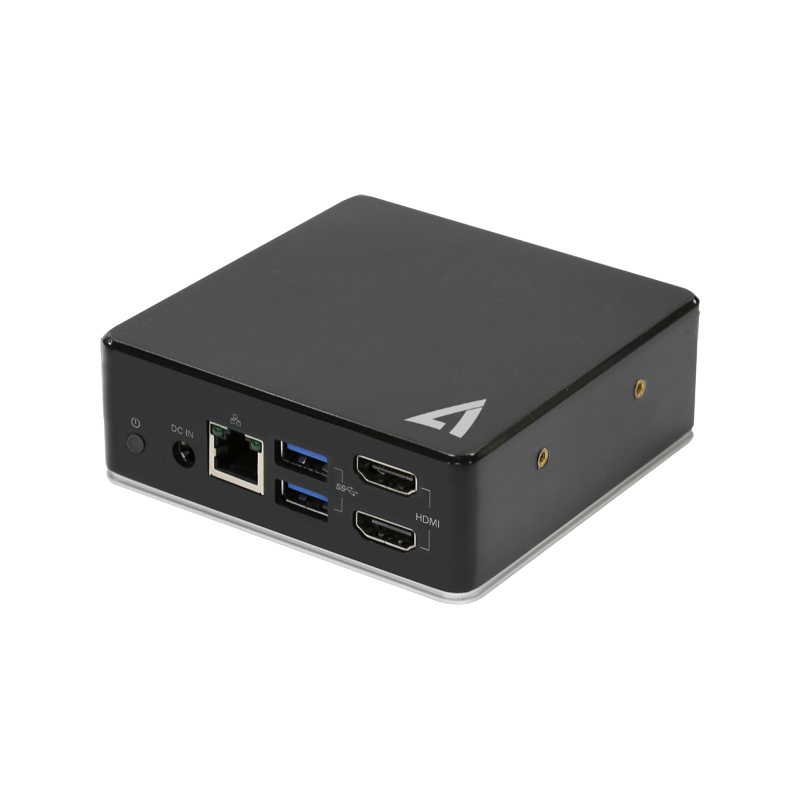 V7 UCDDS1080P USB Type C Docking Station for Desktop PC, Charging Capability,100 W, Black 