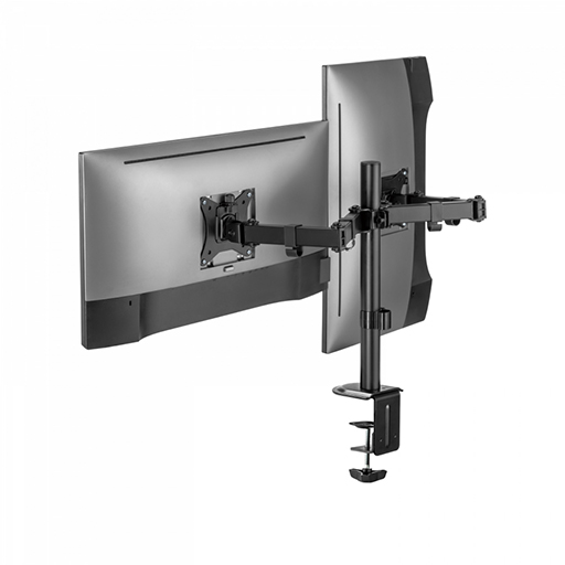 V7 DM1GCD Dual Monitor Articulating Clamp Mount