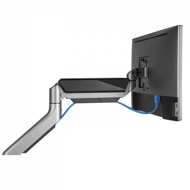 V7 DM1HDS Single Monitor Heavy Duty Gas Spring Bar Mount