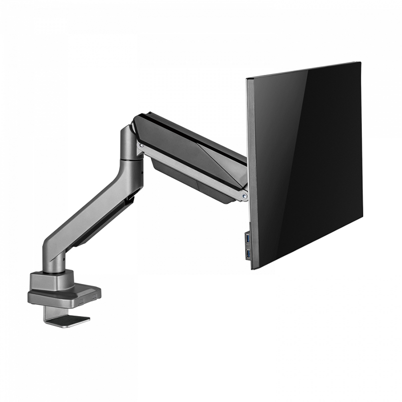 V7 DM1HDS Single Monitor Heavy Duty Gas Spring Bar Mount