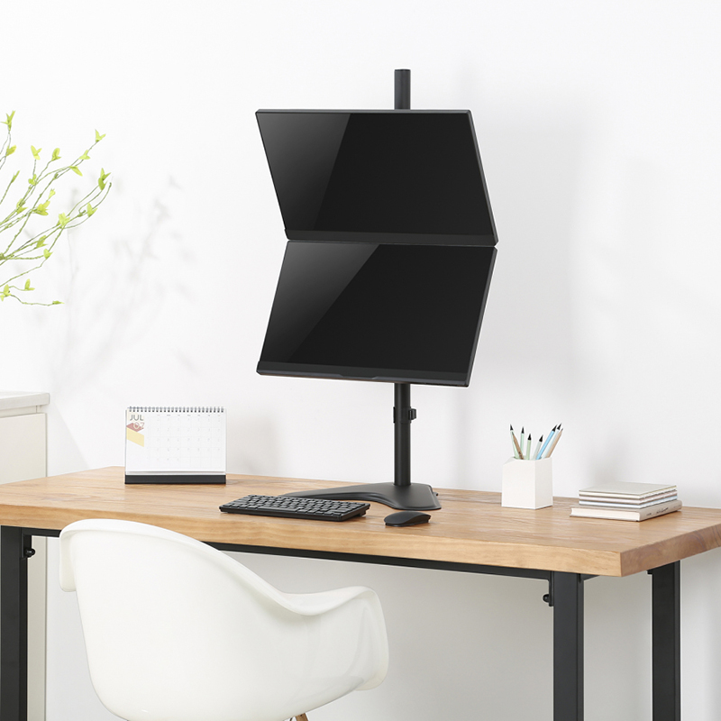 V7 DS1FSDS monitor mount / stand 68.6 cm (27 Inch) Desk Black