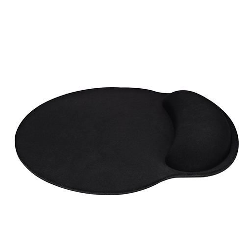 V7 MP03BLK Memory Foam Mouse Pad with Wrist Rest - Black