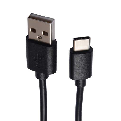 V7 V7U2AC-2M-BLK-1E Black USB Cable USB 2.0 A Male to USB-C Male 2m 6.6ft