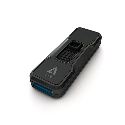 V7 VP316G 16 GB USB 3.1 Flash Drive - Black - 5 Year Warranty