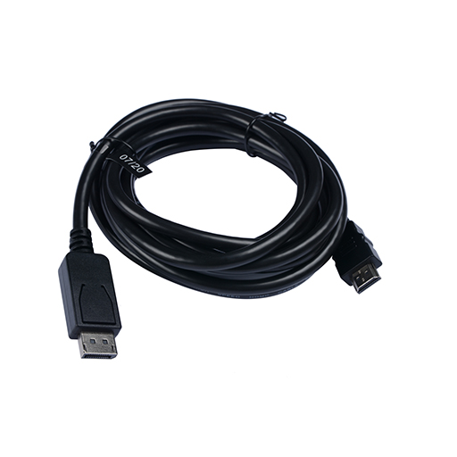 V7 V7DP2HD-03M-BLK-1E Black Video Cable DisplayPort Male to HDMI Male 3m 10ft