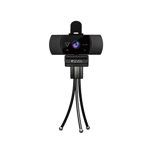 V7 WCF1080P Webcam - 2 Megapixel - 30 fps - USB Type A - Includes Tripod