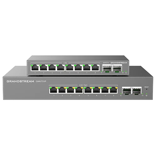 Grandstream GWN7721P 10-port Layer 2 Lite Managed 2.5-Gigabit Network Switch