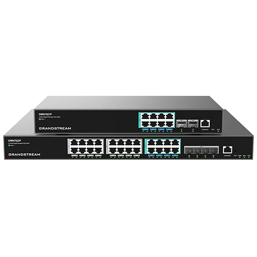 Grandstream GWN7822P 24 PORT POE 4 x 10G SFP+ LAYER 3 MULTI-GIGABIT SWITCH Managed