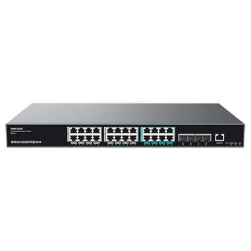 Grandstream GWN7822P 24 PORT POE 4 x 10G SFP+ LAYER 3 MULTI-GIGABIT SWITCH Managed