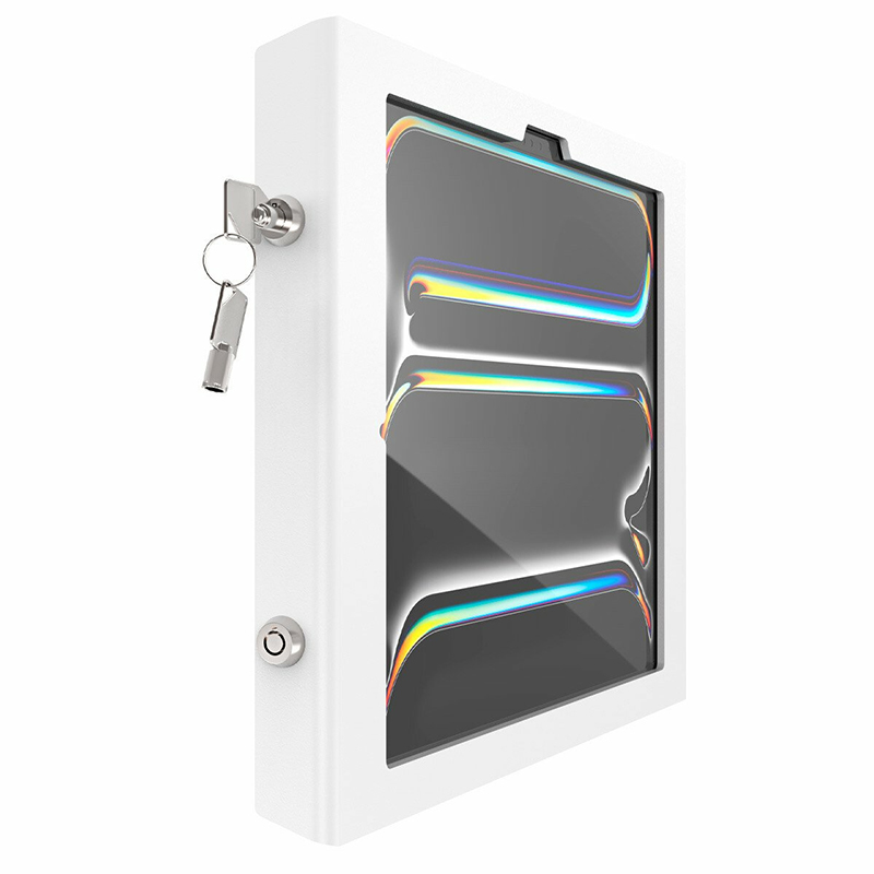 Compulocks 140W13APXW iPad Air M2 & M3 13 Inch, Apex Enclosure Brandable Floor Stand - White