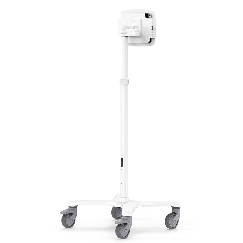 Compulocks MCRSTDEXW102IPDSW iPad 10.2 Inch Medical Rolling Cart Extended White