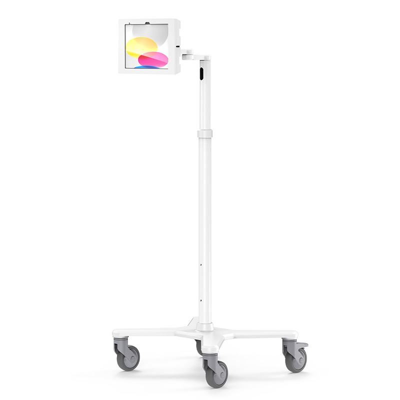 Compulocks MCRSTDEXW209APXW iPad, Apex Enclosure Medical Rolling Cart Extended - White