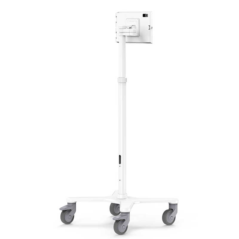 Compulocks MCRSTDEXW209APXW iPad, Apex Enclosure Medical Rolling Cart Extended - White