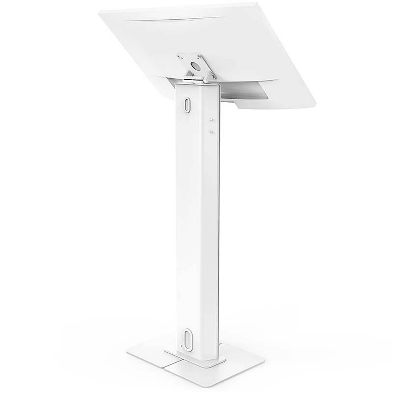 Compulocks 140WLBPW VESA Brandable Floor Stand with a Large Base Plate - White