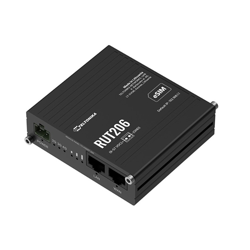 Teltonika RUT206 Industrial 4G Router LTE Cat 4 and eSIM™ Support ,Dual SIM Capabilities
